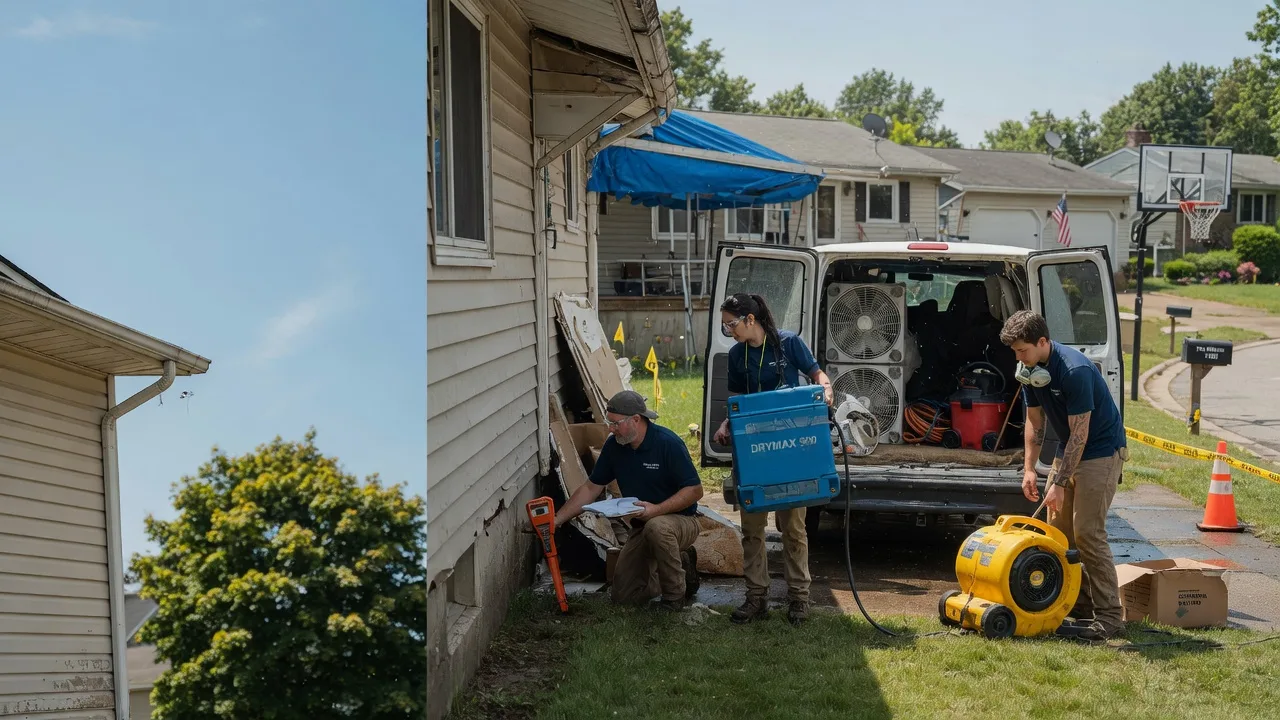 Ceiling Leak Cleanup in Concord, IL near me